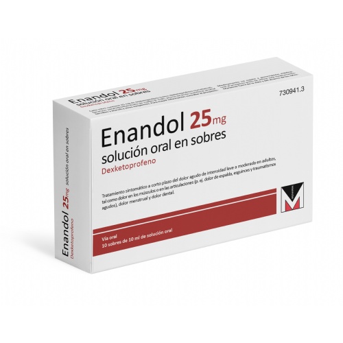 ENANDOL 25 MG SOLUCION ORAL EN SOBRES 10 sobres