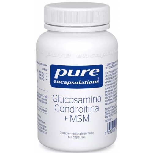 Pure encapsulations glucosamina condroitina + msm (60 capsulas)