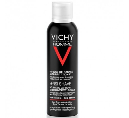 Vichy homme espuma de afeitar piel sensible (200 ml aerosol)