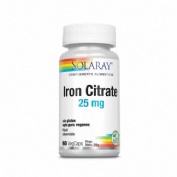 Solaray iron citrate 25mg 60 vegcaps