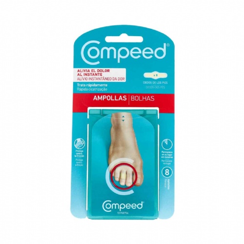 Compeed ampollas - hidrocoloide (dedos pies 8 unidades)